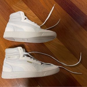 NWOT Puma Ralph Sampson Gray Mid Stitch Sneakers